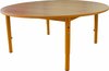 Stůl s kovovou stavitelnou podnoží kruh ⌀ 120 cm