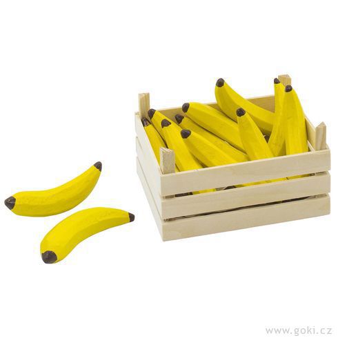 Banány v dřevěné přepravce, GOKI