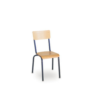 Školní židle pevná, rovné podnoží