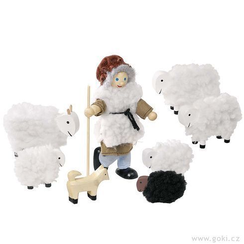 Panenka do domečku - Bača s ovečkami, GOKI